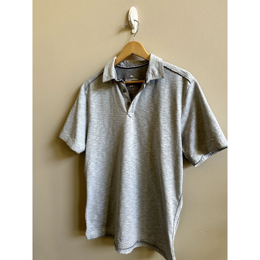 Tommy Bahama IslandZone Polo Golf size L - Heather Gray - Excellent Condition